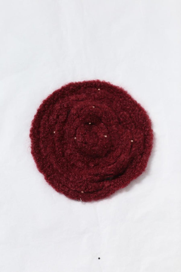 RUI crochet beanie RAW22AC01 Merlot dark red